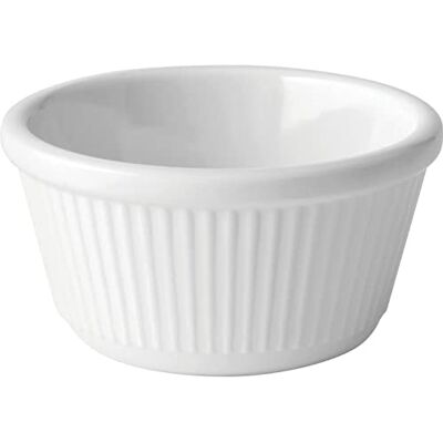 Utopia - 12 x Fluted White Ramekin - 4oz - Ramekin - Serving Bowls Utopia - 12 x Fluted White Ramekin - 4oz - Ramekin - Serving Bowls