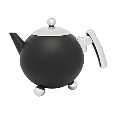 Bredemeijer Teapot Bella Ronde 1.2L matt Black, 240x160x185 Bredemeijer Teapot Bella Ronde 1.2L matt Black, 240x160x185