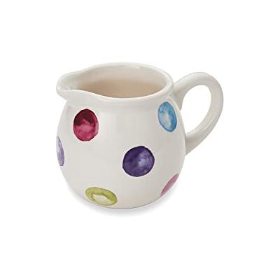 Cooksmart British Designed Milk Jug Ceramic Milk Jug for Milk Or Creamer Milk Jugs for All Type of Kitchens Spotty Dotty Cooksmart British Designed Milk Jug Ceramic Milk Jug for Milk Or Creamer Milk Jugs for All Type of Kitchens Spotty Dotty