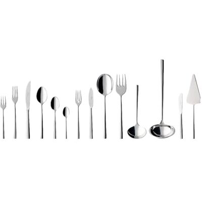 Villeroy & Boch Piemont Cutlery for up to 12 People, 113 Pieces, Stainless Steel Villeroy & Boch Piemont Cutlery for up to 12 People, 113 Pieces, Stainless Steel