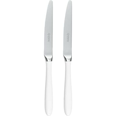 Grunwerg Ying & Yang Table Knives 2TAK650W, 18/10 Stainless Steel, Set of 2, White Grunwerg Ying & Yang Table Knives 2TAK650W, 18/10 Stainless Steel, Set of 2, White