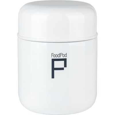 Drink Pod Stainless Steel Vacuum Insulated Leak-Proof Foodpod Capsule Flask 6 Hours Hot 24 Hours Cold, White, 400ml Drink Pod Stainless Steel Vacuum Insulated Leak-Proof Foodpod Capsule Flask 6 Hours Hot 24 Hours Cold, White, 400ml