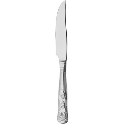 Grunwerg Kings Steak Knives, 18/0 Stainless Steel, Set of 12, 23cm, Silver Grunwerg Kings Steak Knives, 18/0 Stainless Steel, Set of 12, 23cm, Silver