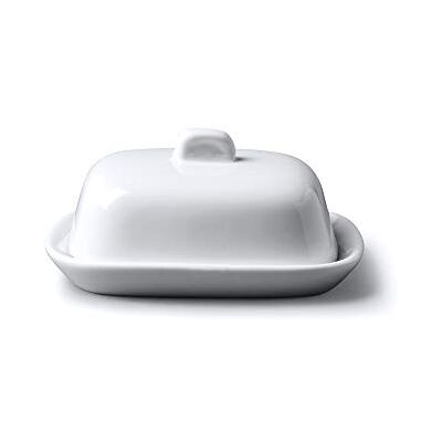 WM Bartleet & Sons Porcelain Mini Butter Dish with Lid - butter dish WM Bartleet & Sons Porcelain Mini Butter Dish with Lid - butter dish