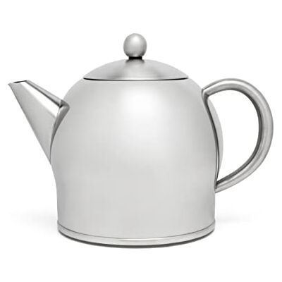Bredemeijer 3308MS Teapot Santhee 1,4L, Satin Finish, Stainless Steel, Silver, Inhalt: 1,4 Liter Bredemeijer 3308MS Teapot Santhee 1,4L, Satin Finish, Stainless Steel, Silver, Inhalt: 1,4 Liter