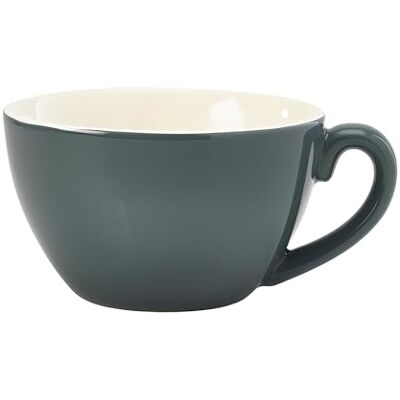 Genware - Porcelain Grey Bowl Shaped Cup - 34cl - Pack of 6 - Cup Genware - Porcelain Grey Bowl Shaped Cup - 34cl - Pack of 6 - Cup