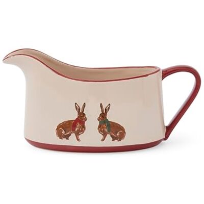 Cooksmart Christmas Heritage Hare Stoneware Gravy Boat Cooksmart Christmas Heritage Hare Stoneware Gravy Boat