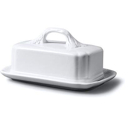 WM Bartleet & Sons - Porcelain Butter Plate with Lid - Butter dish WM Bartleet & Sons - Porcelain Butter Plate with Lid - Butter dish