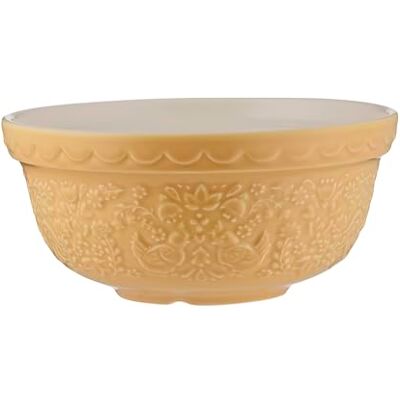 Mason Cash Home to Roost Mixing Bowl 21cm 1.1 Litre Earthenware Bowl with Embossed Hen & Cockerel Design – Ideal for Smaller Batches of Dough, Pastry & Cake Dishwasher Safe Mason Cash Home to Roost Mixing Bowl 21cm 1.1 Litre Earthenware Bowl with Embossed Hen & Cockerel Design – Ideal for Smaller Batches of Dough, Pastry & Cake Dishwasher Safe