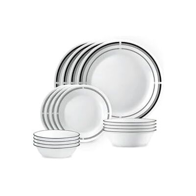 Corelle Brasserie 16 pc Dinnerware Set, Service for 4 Corelle Brasserie 16 pc Dinnerware Set, Service for 4