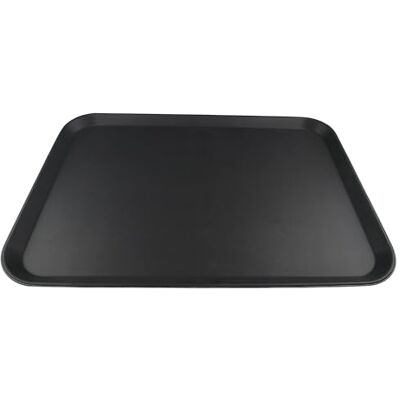 Grunwerg Non-Slip Rectangular Food Tray with High Grip Rubber Surface, 65 x 45cm, Pack of 1, Black Grunwerg Non-Slip Rectangular Food Tray with High Grip Rubber Surface, 65 x 45cm, Pack of 1, Black
