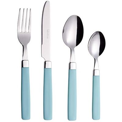 EXZACT - 16pc Stainless Steel - Coloured Handles - Cutlery Set EXZACT - 16pc Stainless Steel - Coloured Handles - Cutlery Set