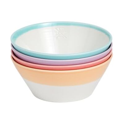Royal Doulton 1815 Bright Bowl 16cm 6.3in, Mixed Colours Set of 4 Royal Doulton 1815 Bright Bowl 16cm 6.3in, Mixed Colours Set of 4