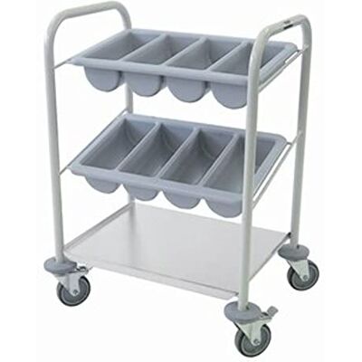 Stalwart P100 Cutlery Trolley, Cutlery Trays Supplied Separately Stalwart P100 Cutlery Trolley, Cutlery Trays Supplied Separately