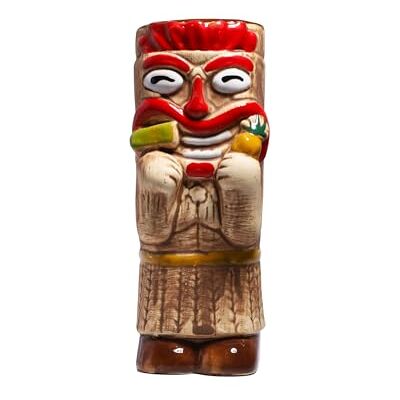 bar@drinkstuff Lono Ceramic Tiki Mug 450ml Large Ceramic Tiki Cocktail Mug with Sculpted Tiki Face for Rum Cocktails Tropical Drinks Decorative Barware for Home Bar Parties Luaus Events bar@drinkstuff Lono Ceramic Tiki Mug 450ml Large Ceramic Tiki Cocktail Mug with Sculpted Tiki Face for Rum Cocktails Tropical Drinks Decorative Barware for Home Bar Parties Luaus Events