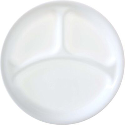 Corelle 3126 Winter Frost White 26cm Divided Dinner Plate, Pack of 6 Corelle 3126 Winter Frost White 26cm Divided Dinner Plate, Pack of 6