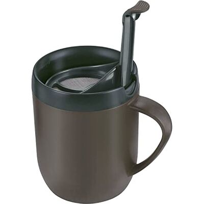 Zyliss E990001 Travel Mug - Insulated, with Filter, Gray Zyliss E990001 Travel Mug - Insulated, with Filter, Gray
