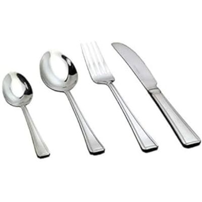 Genware NEV-SS-HL Soup Spoon, Harley Pattern (Pack of 12) Genware NEV-SS-HL Soup Spoon, Harley Pattern (Pack of 12)