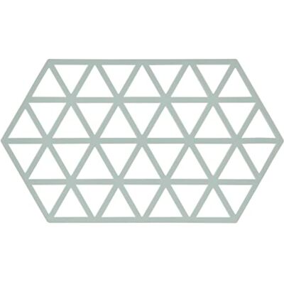 Zone , Triangles Nordic Sky Silicone Pot Mat for Ramekin/Oven Dishes, 24 x 14 cm Zone , Triangles Nordic Sky Silicone Pot Mat for Ramekin/Oven Dishes, 24 x 14 cm
