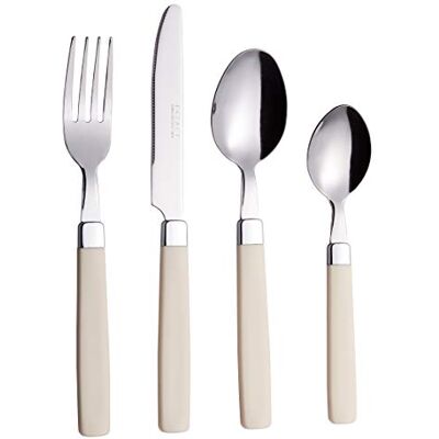 EXZACT - Cutlery Set 16pcs - Cream - Cutlery Set EXZACT - Cutlery Set 16pcs - Cream - Cutlery Set