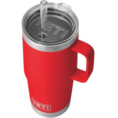 YETI - Rambler 25 OZ Straw Mug - Rescue Red - Mug YETI - Rambler 25 OZ Straw Mug - Rescue Red - Mug