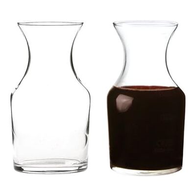 bar@drinkstuff Cocktail Carafe 250ml / 8.5oz – Pack of 2 Mini Glass Carafes for Cocktails, Water, Juice & Wine Top Ups – Durable Clear Glass, Dishwasher Safe bar@drinkstuff Cocktail Carafe 250ml / 8.5oz – Pack of 2 Mini Glass Carafes for Cocktails, Water, Juice & Wine Top Ups – Durable Clear Glass, Dishwasher Safe