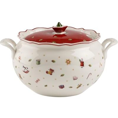 Villeroy & Boch Toy's Delight Soupière, 3 litre, Porcelaine Premium, Blanc/Rouge Villeroy & Boch Toy's Delight Soupière, 3 litre, Porcelaine Premium, Blanc/Rouge