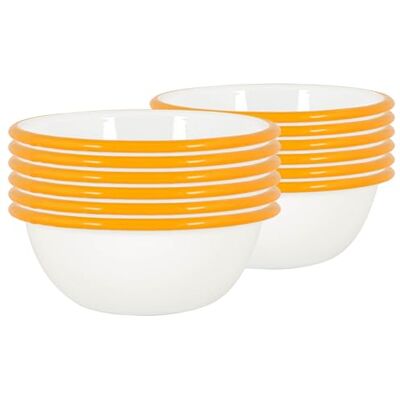 Argon - Enamel Bowls Set - 16cm - Yellow - Dinnerware Argon - Enamel Bowls Set - 16cm - Yellow - Dinnerware