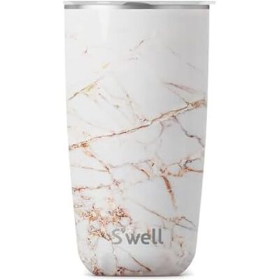 Beigeswell Calacatta Gold 530ml Travel Mug - Hot & Cold Drinks Beigeswell Calacatta Gold 530ml Travel Mug - Hot & Cold Drinks
