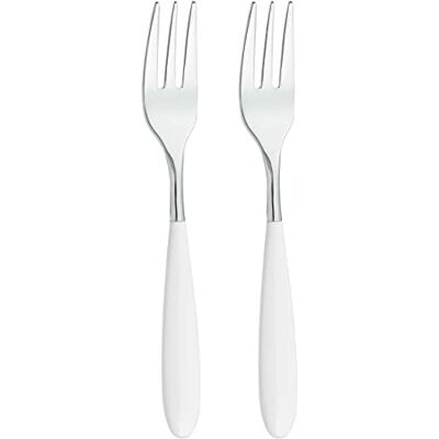 Grunwerg Yin & Yang Pastry Forks 2PAF650W, 18/10 Stainless Steel, Set of 2, White Grunwerg Yin & Yang Pastry Forks 2PAF650W, 18/10 Stainless Steel, Set of 2, White