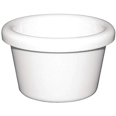 Olympia Kristallon Melamine Plain Ramekins 1.5oz (Pack of 12), White Olympia Kristallon Melamine Plain Ramekins 1.5oz (Pack of 12), White