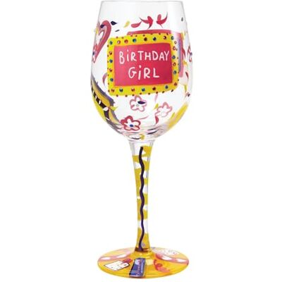 Enesco Lolita Birthday Girl Wine Glass Drinking Glasses Enesco Lolita Birthday Girl Wine Glass Drinking Glasses
