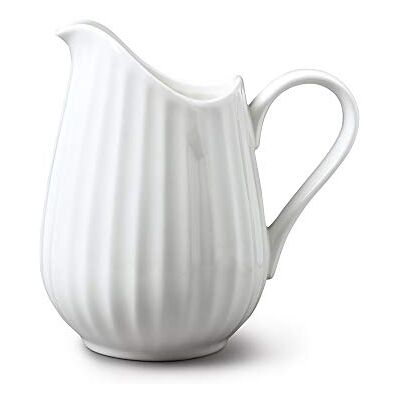 WM Bartleet & Sons Porcelain Fluted Jug 350ml - jug WM Bartleet & Sons Porcelain Fluted Jug 350ml - jug