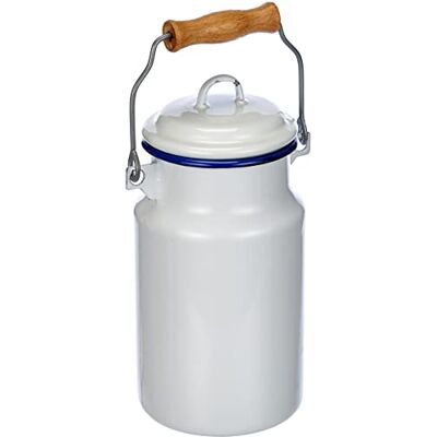 IBILI Milk Churn, White/Blue, 1 Litre IBILI Milk Churn, White/Blue, 1 Litre