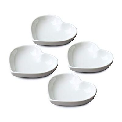 WM Bartleet & Sons - Porcelain Mini Heart Shaped Dish Set WM Bartleet & Sons - Porcelain Mini Heart Shaped Dish Set