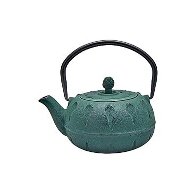 KARACA Greenish Teapot 600 ml, Cast Iron Teapot, Turkish Tea Kettle, Teapot, Authentic Japanese Style' KARACA Greenish Teapot 600 ml, Cast Iron Teapot, Turkish Tea Kettle, Teapot, Authentic Japanese Style'
