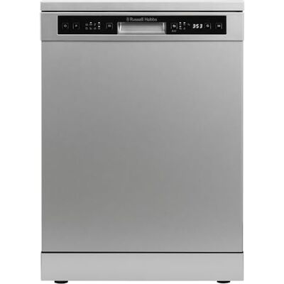 Russell Hobbs Freestanding Dishwasher, Class D, 14 Place Settings, 6 Wash Programs, 24-Hour Delay Start, Auto Door Open, 1 x Height Adjustable Basket and Mini Cutlery Tray, RH60DW00D2SS Russell Hobbs Freestanding Dishwasher, Class D, 14 Place Settings, 6 Wash Programs, 24-Hour Delay Start, Auto Door Open, 1 x Height Adjustable Basket and Mini Cutlery Tray, RH60DW00D2SS