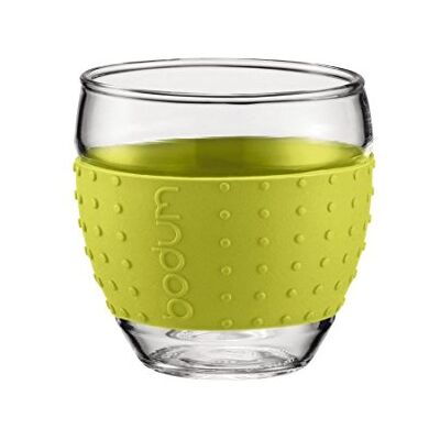 Bodum Pavina - White Silicone Grip Glasses - 12oz - Glases for Hot & Cold Drinks Bodum Pavina - White Silicone Grip Glasses - 12oz - Glases for Hot & Cold Drinks