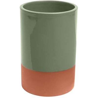 Dexam Sintra Glazed Terracotta Wine Cooler Olive Green Dexam Sintra Glazed Terracotta Wine Cooler Olive Green