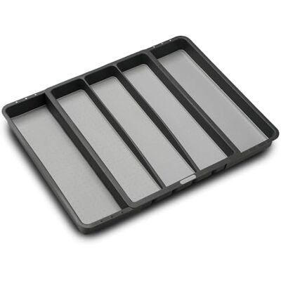 madesmart Expandable Utensil Tray Granite CLASSIC COLLECTION 5-Compartments Kitchen Organizer Soft-Grip Lining Easy to Clean BPA-Free madesmart Expandable Utensil Tray Granite CLASSIC COLLECTION 5-Compartments Kitchen Organizer Soft-Grip Lining Easy to Clean BPA-Free