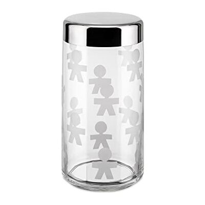 Alessi AKK38 Girotondo Kitchen Storage Jar with Hermetic Lid, 1.5 litre, White Alessi AKK38 Girotondo Kitchen Storage Jar with Hermetic Lid, 1.5 litre, White