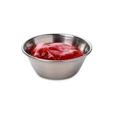 dine@drinkstuff Stainless Steel Ramekins 1.5oz / 43ml Set of 4 Sauce Pots, Condiment Bowls, Dip Dishes dine@drinkstuff Stainless Steel Ramekins 1.5oz / 43ml Set of 4 Sauce Pots, Condiment Bowls, Dip Dishes