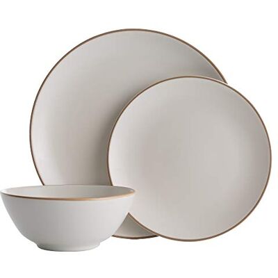 Mason Cash - Classic Cream 12pc - Stoneware - 12pc - Dinner Mason Cash - Classic Cream 12pc - Stoneware - 12pc - Dinner