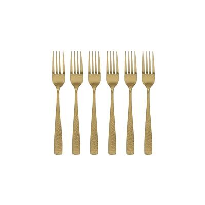 Tognana , Set of 6 Pauline Forks, Steel 18/0, Gold Tognana , Set of 6 Pauline Forks, Steel 18/0, Gold