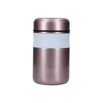BUILT - Insulated Lunch Box - 490ml - Pale Pink - Lunch Box BUILT - Insulated Lunch Box - 490ml - Pale Pink - Lunch Box