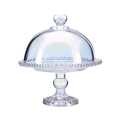 KARACA Rory Steh Cake Stand, 19 cm, Elegant Glass Cake Stand for Stylish Presentations and Memorable Enjoyment Moments KARACA Rory Steh Cake Stand, 19 cm, Elegant Glass Cake Stand for Stylish Presentations and Memorable Enjoyment Moments