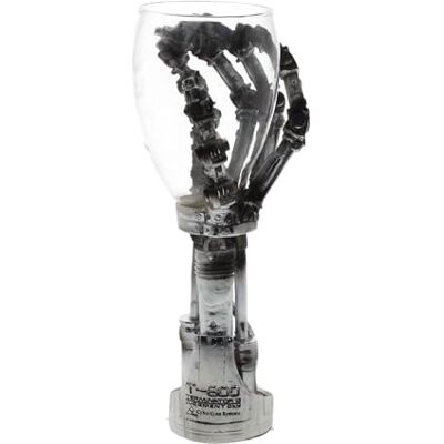 Nemesis Now B1457D5 Terminator Hand Goblet 19cm Silver, Resin w/Stainless Steel Insert Nemesis Now B1457D5 Terminator Hand Goblet 19cm Silver, Resin w/Stainless Steel Insert