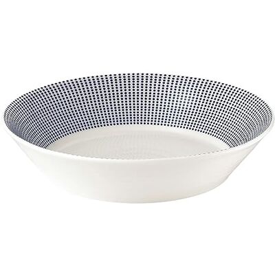 Royal Doulton Pacific 40009460 23cm Pasta Bowl Blue Dots Porcelain Royal Doulton Pacific 40009460 23cm Pasta Bowl Blue Dots Porcelain