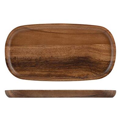 H&H 6238 Rectangular Acacia Plate, 13 x 26 cm, Wood H&H 6238 Rectangular Acacia Plate, 13 x 26 cm, Wood