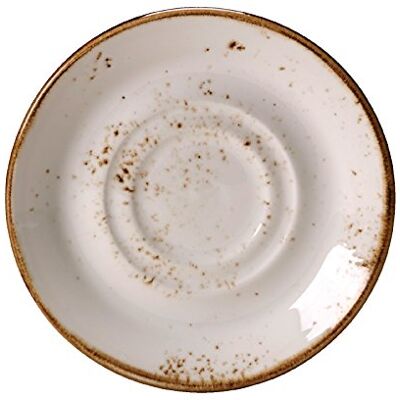 Steelite V535 Craft Stand And Saucer Bowl, Double Well, Alumina Vitrified Ceramic, 14.5 cm Diameter, Large, By Colour Patterned (Pack of 36) Steelite V535 Craft Stand And Saucer Bowl, Double Well, Alumina Vitrified Ceramic, 14.5 cm Diameter, Large, By Colour Patterned (Pack of 36)